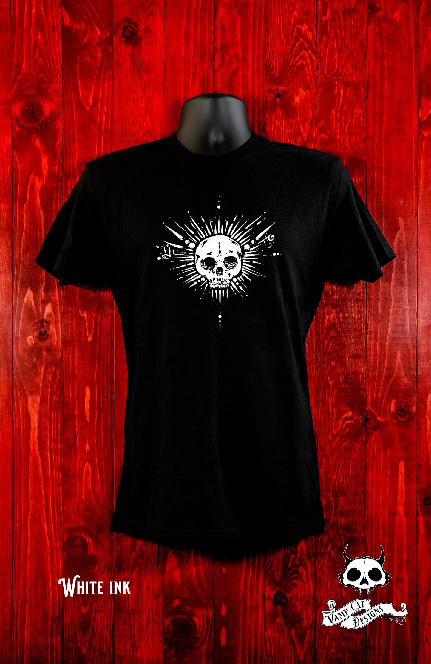 Cryptic Skull-Unisex Jersey Tee-Occult Art-Dark Apparel-Witchy Skull-Men and Women's-Gothic Tee-Cryptic Art Tee-Skull Shirt-Skull Lovers