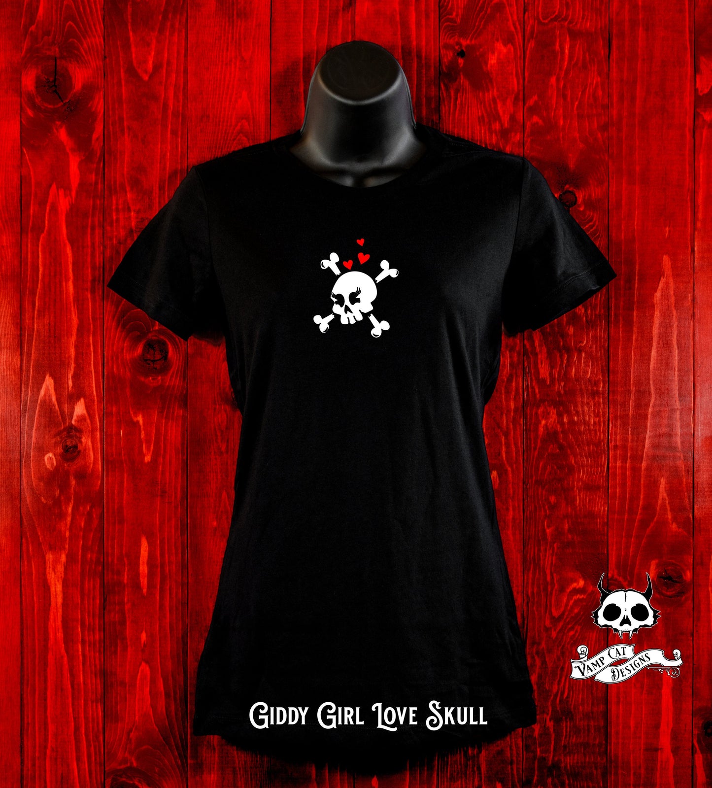 Vintage Skull And Crossbones Vinyl Design-Women's T-Shirt-Minimal Design-Skull Shirt-Four Skull Designs-Couples Gifts-Cute Skull Design