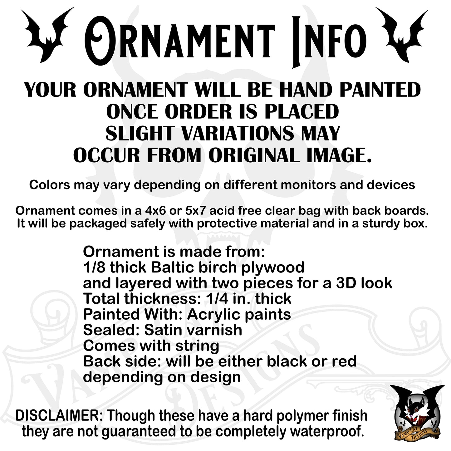 Happy Jack Hand Painted Wood Ornament-Creepmas Holiday Home Decor-Jack O' Lantern Ornament-Gothic Home-Two Layer-Three Color Options-Pumpkin