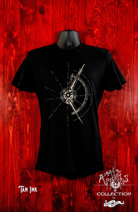 Victorian Compass-Unisex Jersey Tee-Vintage Compass-Artist Apparel-Art Compass-Mathematical Gifts-Men And Women's Shirts-Gifts For Artists