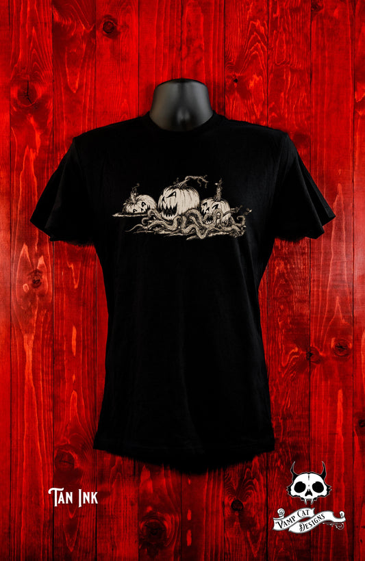 Jack O' Lanterns Alive -Unisex Jersey Tee-Men And Women Apparel-Pumpkin Shirt-Jack O' Lantern Tee- Halloween- Horror-Creepy Gifts