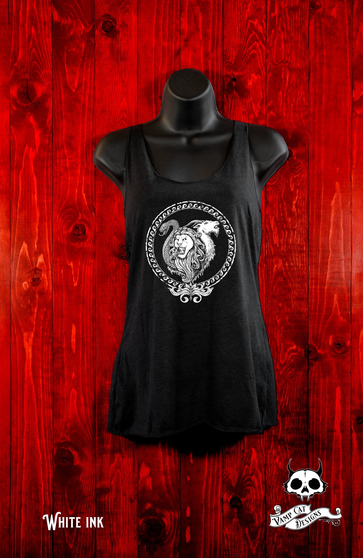 Chimera-Tank Top-Greek Monster-Greek Mythology-Flowy Tank-Mythical Creature-Greek Monsters Tank-Women's Tank-She Goat